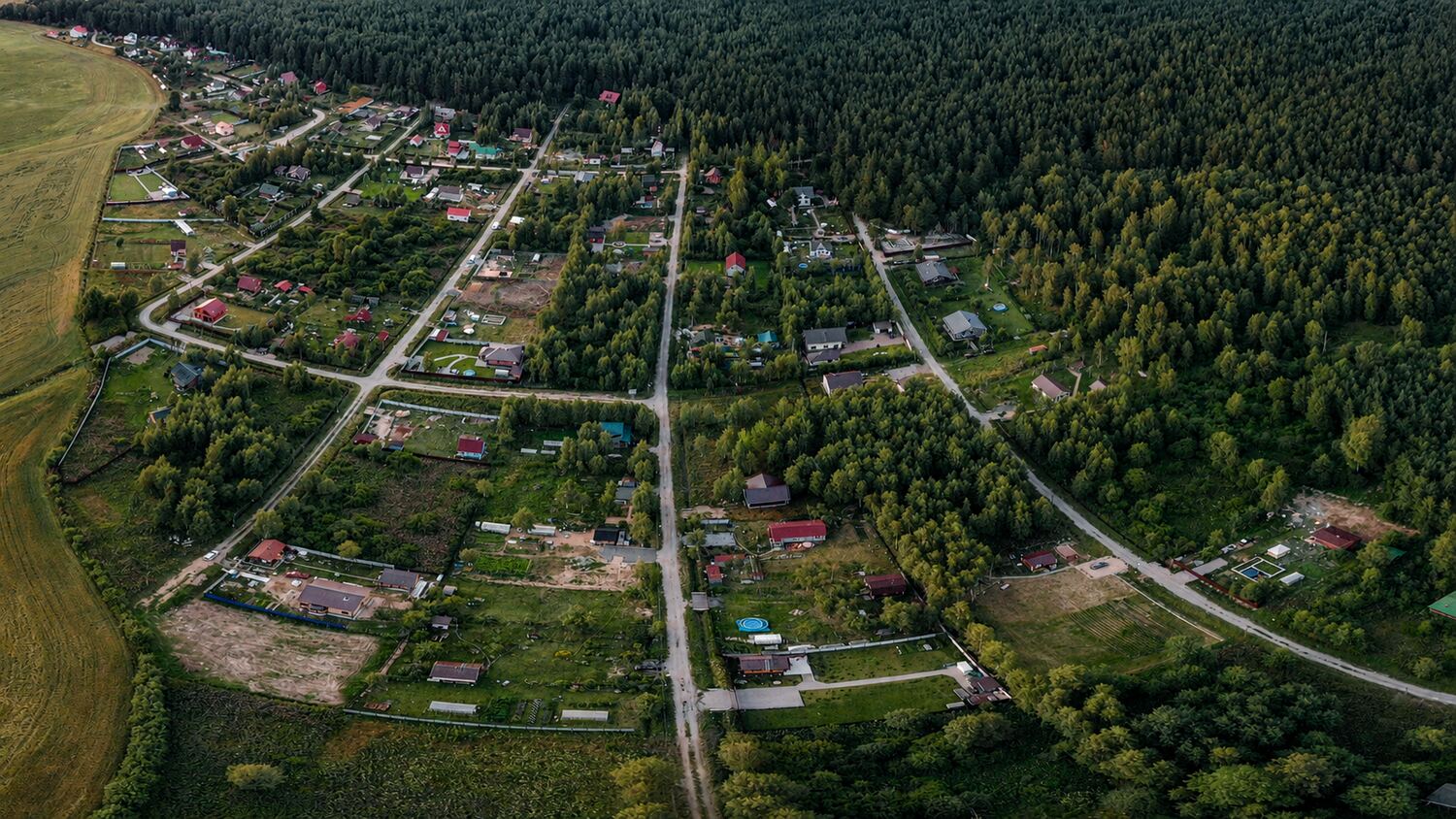 СНТ «Запорожское» с высоты птичьего полёта